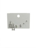 Rodyum Zirkon Taşlı Pirinç Altılı Kombin Küpe - Kp00648