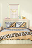 Marka Nevresim Takımı Çift Kişilik Pamuklu Saten Kumaş 6 Parça 3D Dijital Baskı Duvet Cover Set