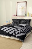 Marka Nevresim Takımı Çift Kişilik Pamuklu Saten Kumaş 6 Parça 3D Dijital Baskı Duvet Cover Set