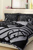 Marka Nevresim Takımı Çift Kişilik Pamuklu Saten Kumaş 6 Parça 3D Dijital Baskı Duvet Cover Set