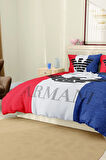 Marka Nevresim Takımı Çift Kişilik Pamuklu Saten Kumaş 6 Parça 3D Dijital Baskı Duvet Cover Set