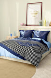 Marka Nevresim Takımı Çift Kişilik Pamuklu Saten Kumaş 6 Parça 3D Dijital Baskı Duvet Cover Set