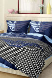 Marka Nevresim Takımı Çift Kişilik Pamuklu Saten Kumaş 6 Parça 3D Dijital Baskı Duvet Cover Set