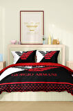 Marka Nevresim Takımı Çift Kişilik Pamuklu Saten Kumaş 6 Parça 3D Dijital Baskı Duvet Cover Set