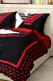 Marka Nevresim Takımı Çift Kişilik Pamuklu Saten Kumaş 6 Parça 3D Dijital Baskı Duvet Cover Set