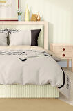 Marka Nevresim Takımı Çift Kişilik Pamuklu Saten Kumaş 6 Parça 3D Dijital Baskı Duvet Cover Set