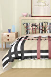 Marka Nevresim Takımı Çift Kişilik Pamuklu Saten Kumaş 6 Parça 3D Dijital Baskı Duvet Cover Set