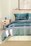 Marka Nevresim Takımı Çift Kişilik Pamuklu Saten Kumaş 6 Parça 3D Dijital Baskı Duvet Cover Set