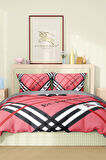 Marka Nevresim Takımı Çift Kişilik Pamuklu Saten Kumaş 6 Parça 3D Dijital Baskı Duvet Cover Set