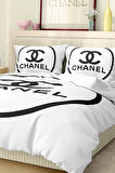 Marka Nevresim Takımı Çift Kişilik Pamuklu Saten Kumaş 6 Parça 3D Dijital Baskı Duvet Cover Set