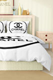 Marka Nevresim Takımı Çift Kişilik Pamuklu Saten Kumaş 6 Parça 3D Dijital Baskı Duvet Cover Set