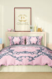 Marka Nevresim Takımı Çift Kişilik Pamuklu Saten Kumaş 6 Parça 3D Dijital Baskı Duvet Cover Set