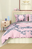 Marka Nevresim Takımı Çift Kişilik Pamuklu Saten Kumaş 6 Parça 3D Dijital Baskı Duvet Cover Set