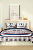 Marka Nevresim Takımı Çift Kişilik Pamuklu Saten Kumaş 6 Parça 3D Dijital Baskı Duvet Cover Set