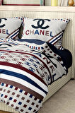 Marka Nevresim Takımı Çift Kişilik Pamuklu Saten Kumaş 6 Parça 3D Dijital Baskı Duvet Cover Set