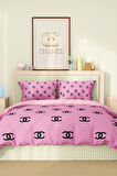 Marka Nevresim Takımı Çift Kişilik Pamuklu Saten Kumaş 6 Parça 3D Dijital Baskı Duvet Cover Set