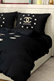 Marka Nevresim Takımı Çift Kişilik Pamuklu Saten Kumaş 6 Parça 3D Dijital Baskı Duvet Cover Set