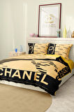 Marka Nevresim Takımı Çift Kişilik Pamuklu Saten Kumaş 6 Parça 3D Dijital Baskı Duvet Cover Set