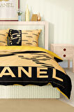Marka Nevresim Takımı Çift Kişilik Pamuklu Saten Kumaş 6 Parça 3D Dijital Baskı Duvet Cover Set