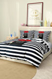 Marka Nevresim Takımı Çift Kişilik Pamuklu Saten Kumaş 6 Parça 3D Dijital Baskı Duvet Cover Set