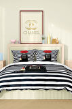 Marka Nevresim Takımı Çift Kişilik Pamuklu Saten Kumaş 6 Parça 3D Dijital Baskı Duvet Cover Set