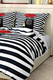 Marka Nevresim Takımı Çift Kişilik Pamuklu Saten Kumaş 6 Parça 3D Dijital Baskı Duvet Cover Set