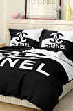 Marka Nevresim Takımı Çift Kişilik Pamuklu Saten Kumaş 6 Parça 3D Dijital Baskı Duvet Cover Set