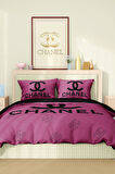 Marka Nevresim Takımı Çift Kişilik Pamuklu Saten Kumaş 6 Parça 3D Dijital Baskı Duvet Cover Set