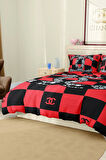 Marka Nevresim Takımı Çift Kişilik Pamuklu Saten Kumaş 6 Parça 3D Dijital Baskı Duvet Cover Set