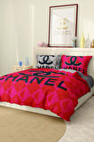 Marka Nevresim Takımı Çift Kişilik Pamuklu Saten Kumaş 6 Parça 3D Dijital Baskı Duvet Cover Set