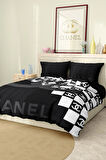 Marka Nevresim Takımı Çift Kişilik Pamuklu Saten Kumaş 6 Parça 3D Dijital Baskı Duvet Cover Set