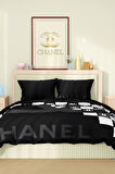 Marka Nevresim Takımı Çift Kişilik Pamuklu Saten Kumaş 6 Parça 3D Dijital Baskı Duvet Cover Set
