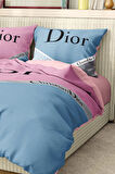 Marka Nevresim Takımı Çift Kişilik Pamuklu Saten Kumaş 6 Parça 3D Dijital Baskı Duvet Cover Set