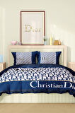 Marka Nevresim Takımı Çift Kişilik Pamuklu Saten Kumaş 6 Parça 3D Dijital Baskı Duvet Cover Set