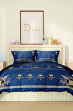 Marka Nevresim Takımı Çift Kişilik Pamuklu Saten Kumaş 6 Parça 3D Dijital Baskı Duvet Cover Set