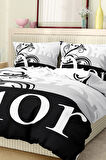 Marka Nevresim Takımı Çift Kişilik Pamuklu Saten Kumaş 6 Parça 3D Dijital Baskı Duvet Cover Set