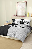 Marka Nevresim Takımı Çift Kişilik Pamuklu Saten Kumaş 6 Parça 3D Dijital Baskı Duvet Cover Set