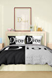Marka Nevresim Takımı Çift Kişilik Pamuklu Saten Kumaş 6 Parça 3D Dijital Baskı Duvet Cover Set
