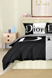 Marka Nevresim Takımı Çift Kişilik Pamuklu Saten Kumaş 6 Parça 3D Dijital Baskı Duvet Cover Set