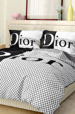 Marka Nevresim Takımı Çift Kişilik Pamuklu Saten Kumaş 6 Parça 3D Dijital Baskı Duvet Cover Set