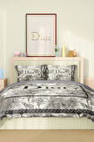 Marka Nevresim Takımı Çift Kişilik Pamuklu Saten Kumaş 6 Parça 3D Dijital Baskı Duvet Cover Set