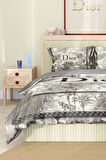 Marka Nevresim Takımı Çift Kişilik Pamuklu Saten Kumaş 6 Parça 3D Dijital Baskı Duvet Cover Set