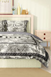 Marka Nevresim Takımı Çift Kişilik Pamuklu Saten Kumaş 6 Parça 3D Dijital Baskı Duvet Cover Set