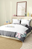Marka Nevresim Takımı Çift Kişilik Pamuklu Saten Kumaş 6 Parça 3D Dijital Baskı Duvet Cover Set