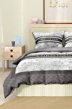 Marka Nevresim Takımı Çift Kişilik Pamuklu Saten Kumaş 6 Parça 3D Dijital Baskı Duvet Cover Set