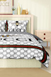 Marka Nevresim Takımı Çift Kişilik Pamuklu Saten Kumaş 6 Parça 3D Dijital Baskı Duvet Cover Set