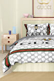 Marka Nevresim Takımı Çift Kişilik Pamuklu Saten Kumaş 6 Parça 3D Dijital Baskı Duvet Cover Set