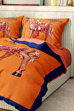 Marka Nevresim Takımı Çift Kişilik Pamuklu Saten Kumaş 6 Parça 3D Dijital Baskı Duvet Cover Set