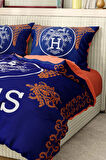 Marka Nevresim Takımı Çift Kişilik Pamuklu Saten Kumaş 6 Parça 3D Dijital Baskı Duvet Cover Set