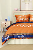 Marka Nevresim Takımı Çift Kişilik Pamuklu Saten Kumaş 6 Parça 3D Dijital Baskı Duvet Cover Set